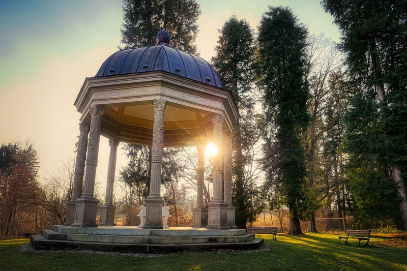 Gazebo in a garden